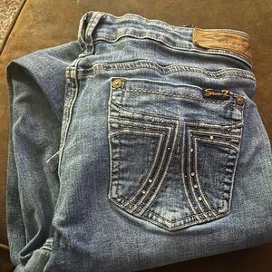 7 Women's Blue Boot Cut Jeans